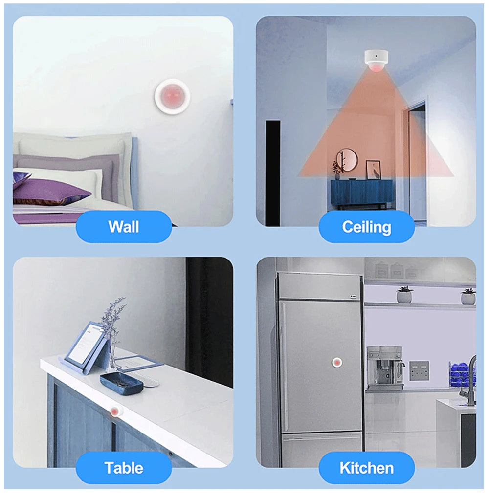 NoEnName Zigbee Mini PIR Motion Sensor - Smart Alerts Enabled