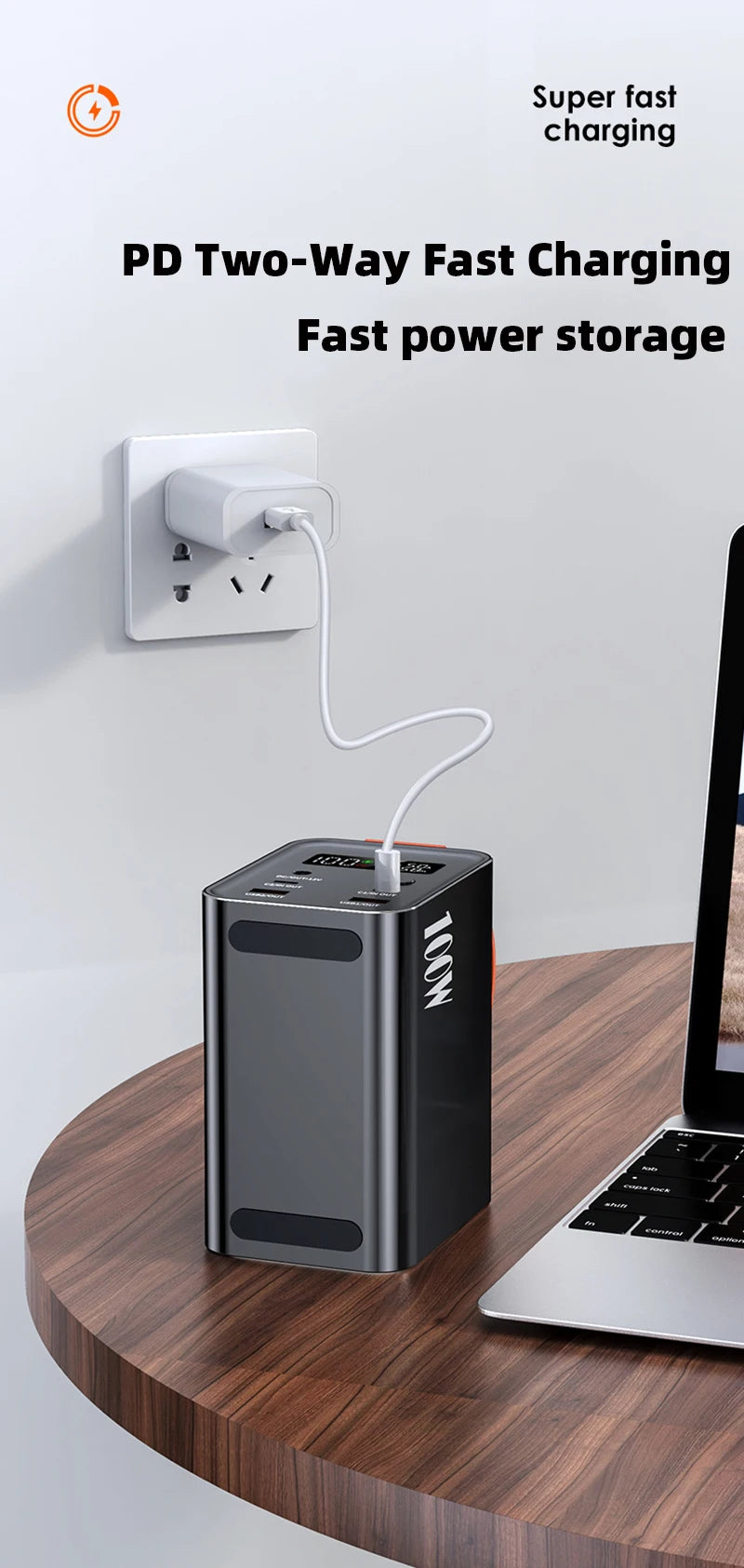 60000mAh Power Bank Station - Fast Charge & Portable