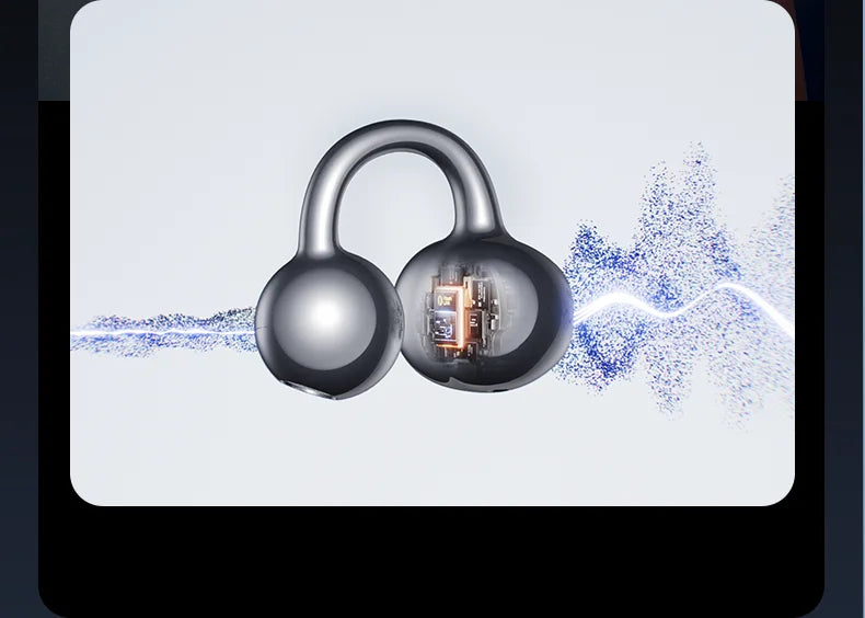 Sanag S8S Bluetooth 5.4 Ear Clip-øretelefoner - vanntette og støyreduserende