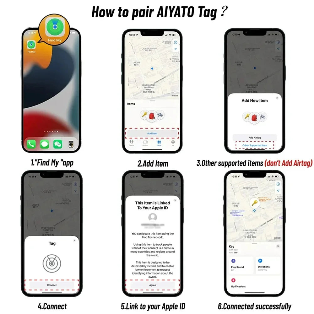 Mini localizzatore GPS intelligente - Anti-smarrimento per chiavi e animali domestici
