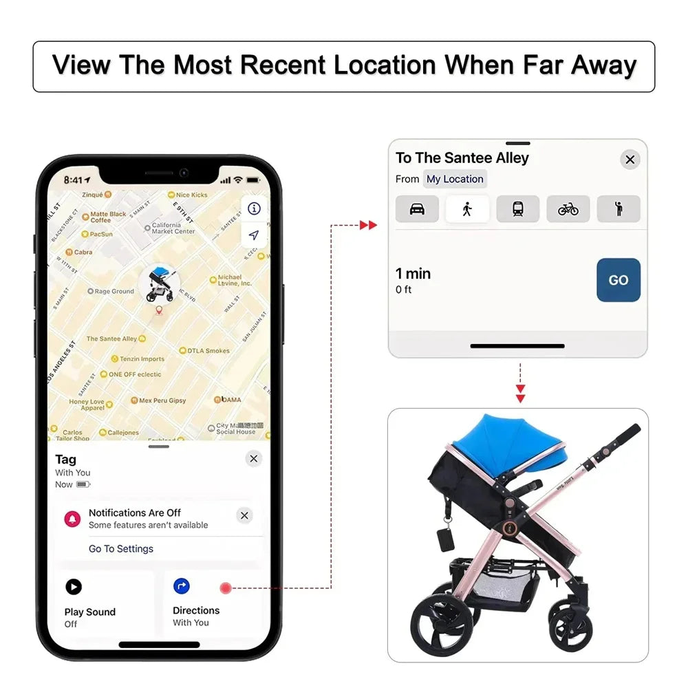 Mini localizzatore GPS intelligente - Anti-smarrimento per chiavi e animali domestici