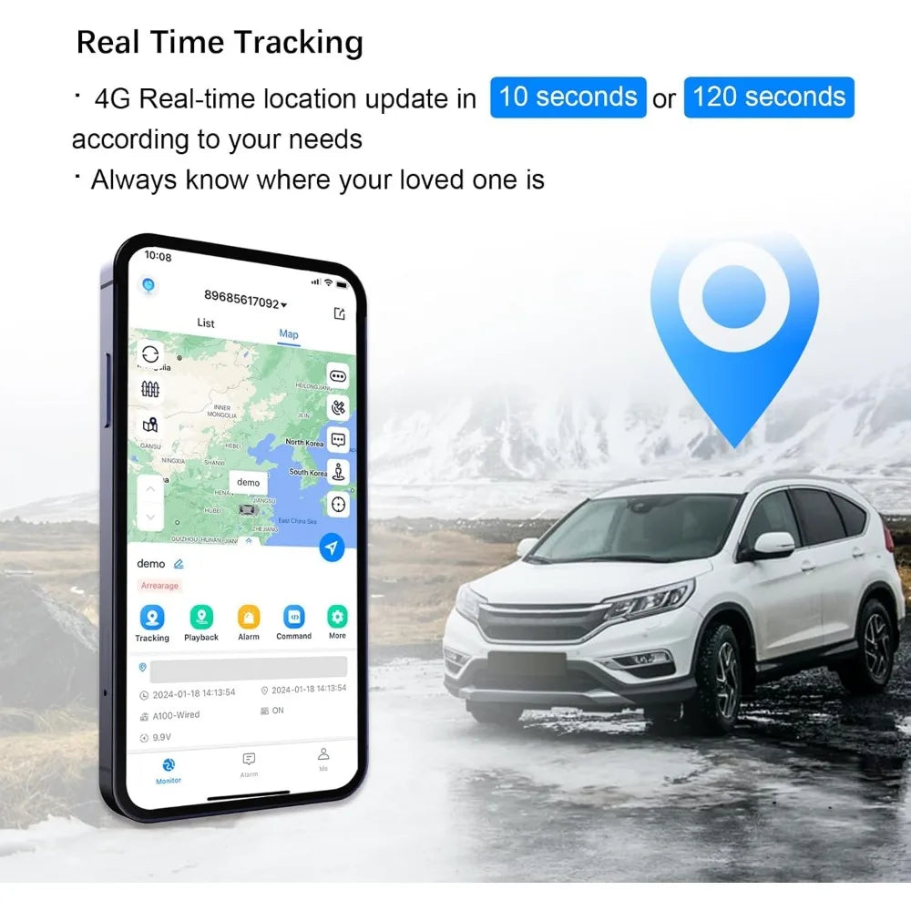 4G Real-Time GPS Tracker With 12-Month Battery Life