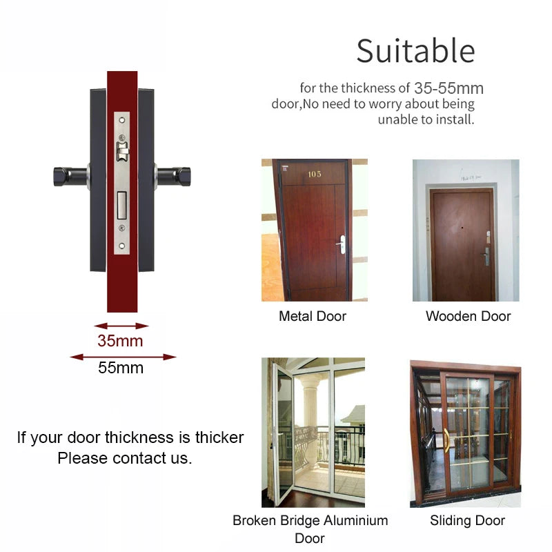 RAYKUBE Tuya Wifi Smart Lock H4 - Keyless Access Solution