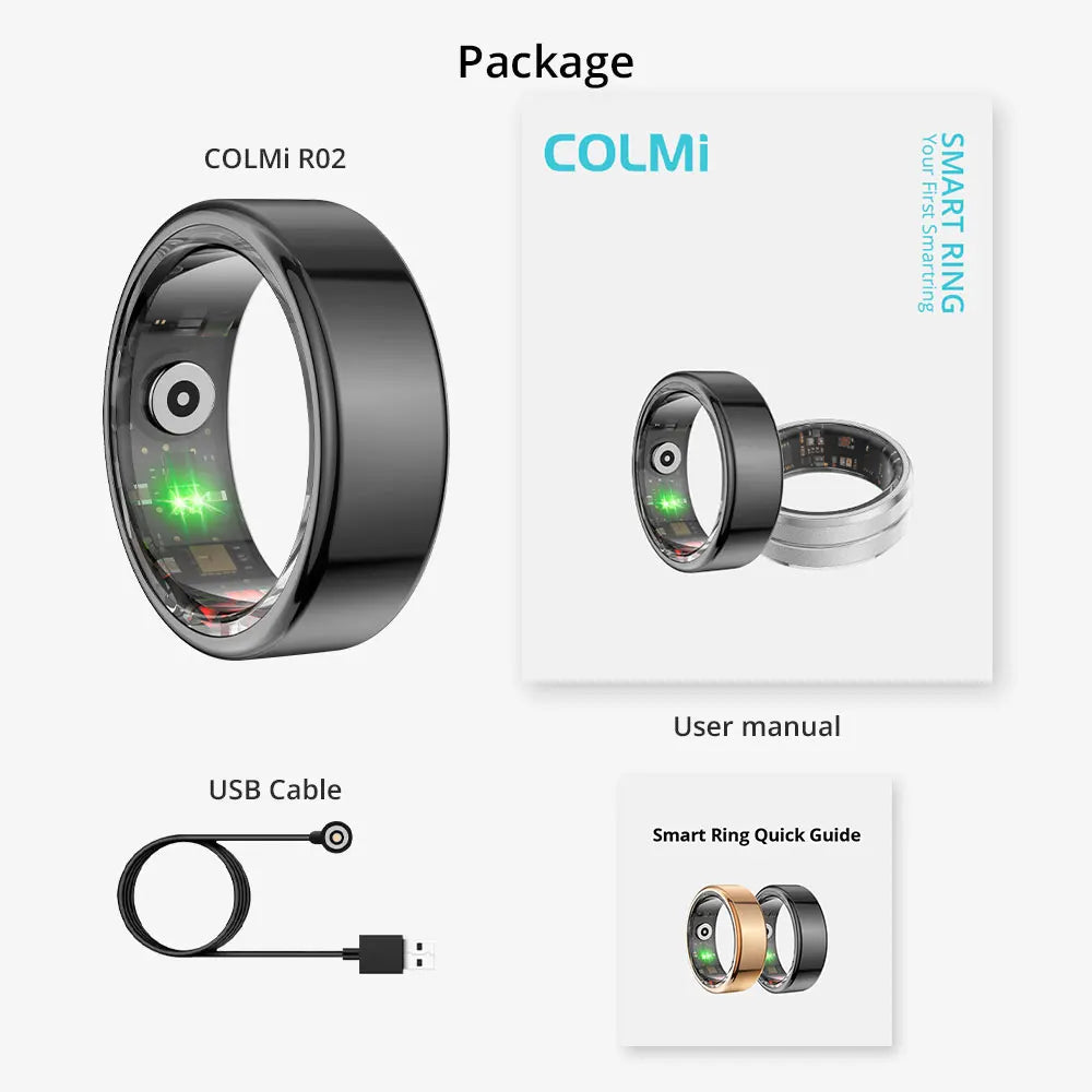 COLMI R02 Smart Ring - Waterproof Health Monitor & Tracker