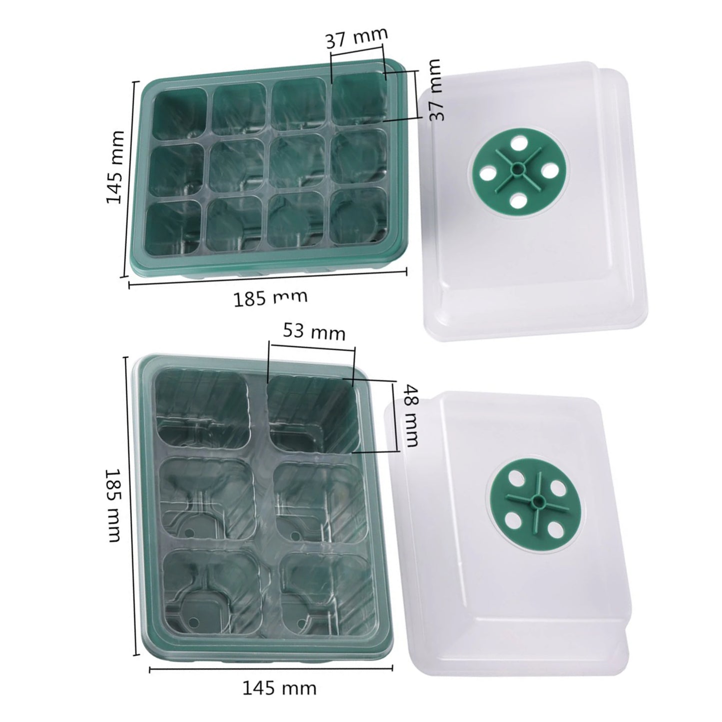 Seed Starter Tray Box With LED Grow Light for Fast Germination