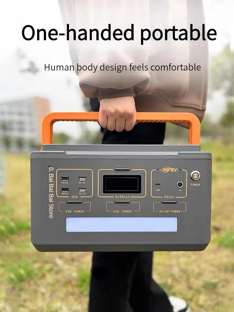 500W Portable Solar Power Station with LiFePO4 Battery