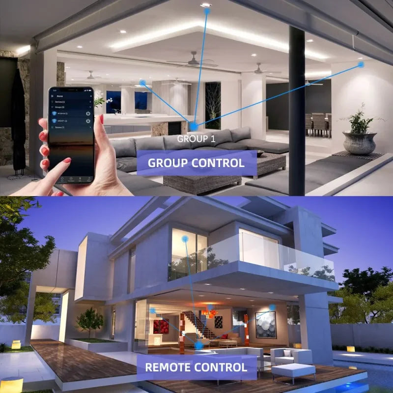 Tuya Smart LED-pære E27 - RGB Bluetooth-lys som kan dimmes