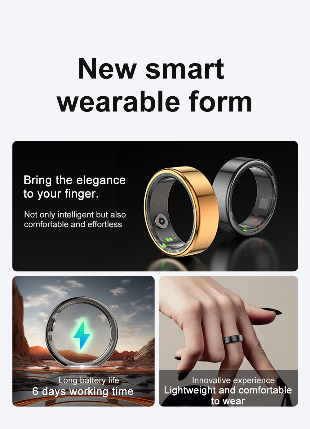COLMI R02 Smart Ring - Waterproof Health Monitor & Tracker
