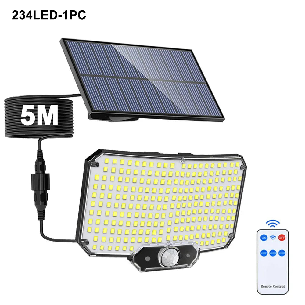 Newstyle Solar Flood Lights with Motion Sensor, Waterproof
