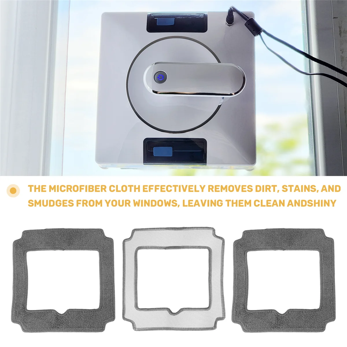 6PCS Window Cleaning Robot Cloth for LIECTROUX YW509
