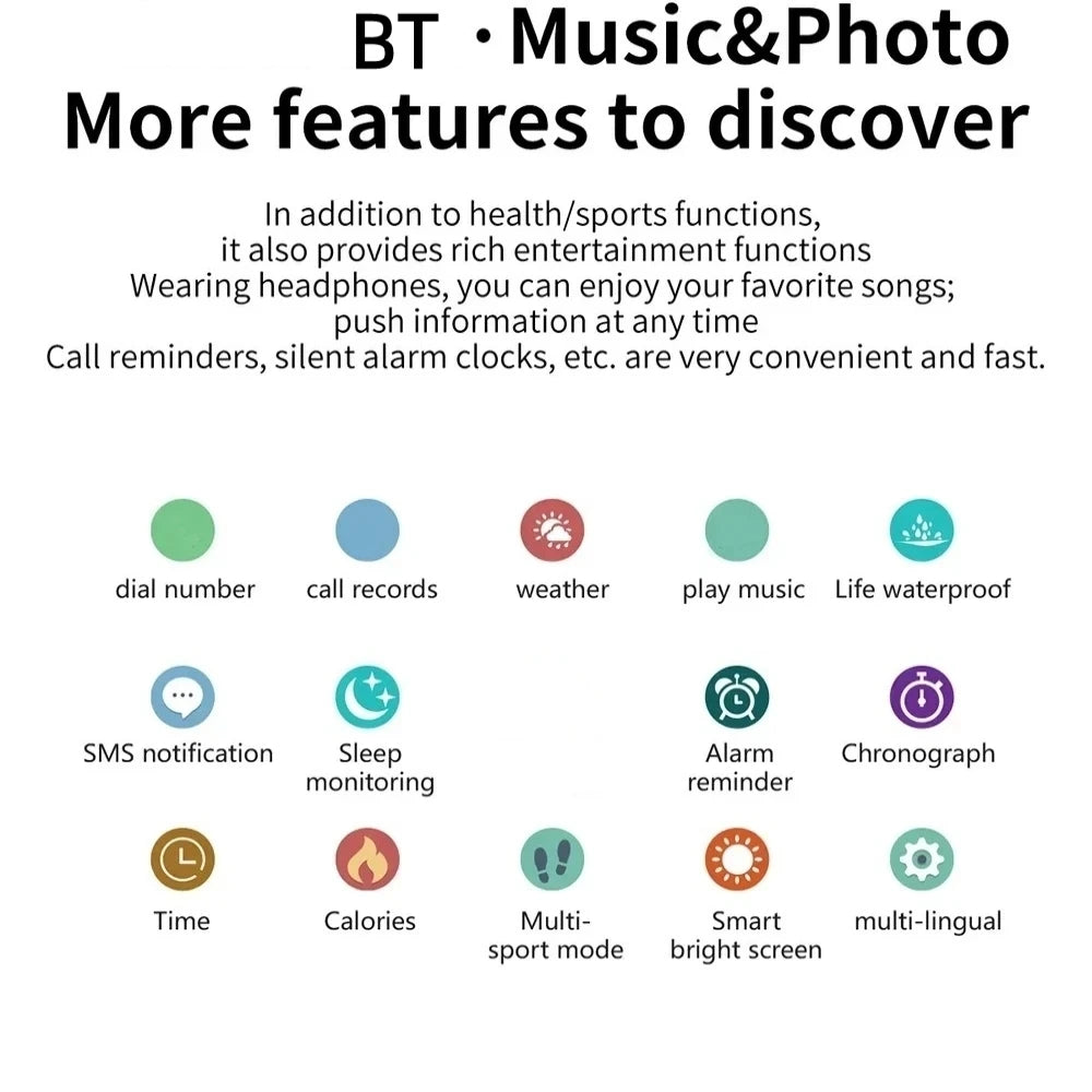 KESHUYOU Bluetooth Smart Watch Series 8 - Stylish Fitness Tracker