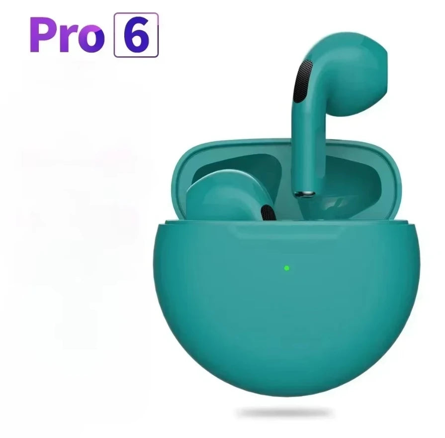 Original Pro6 TWS Bluetooth 5.0-ørepropper med støyreduksjon