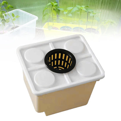 Hydroponics Bucket with Siphon Elbows for Easy Plant Growth