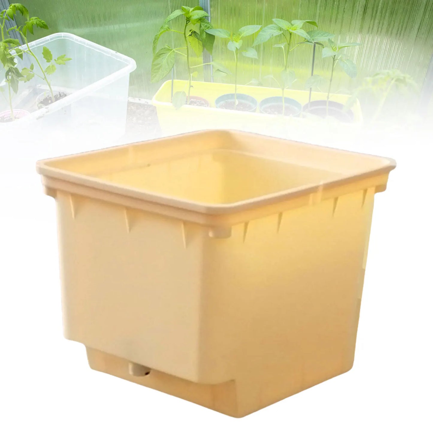 Hydroponics Bucket with Siphon Elbows for Easy Plant Growth