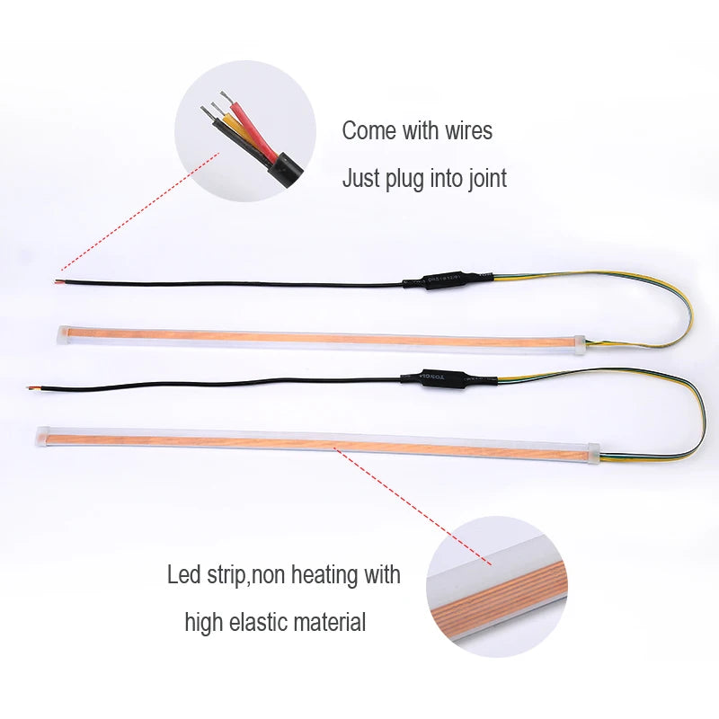 Ultra-Thin Car LED Running Light Soft Tube Strip