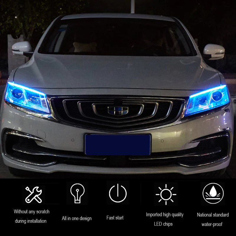 Ultra-Thin Car LED Running Light Soft Tube Strip