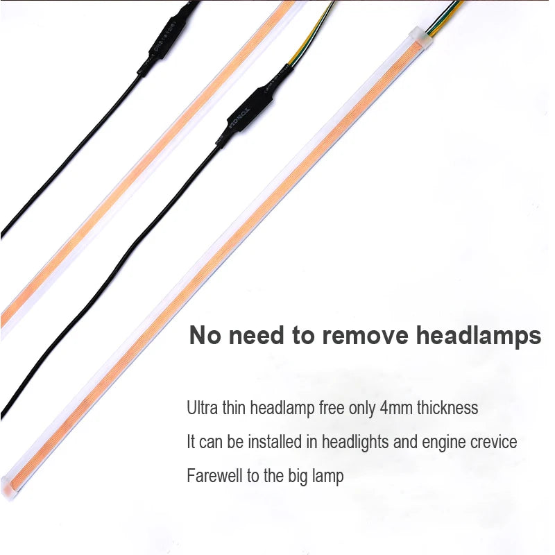Ultra-Thin Car LED Running Light Soft Tube Strip
