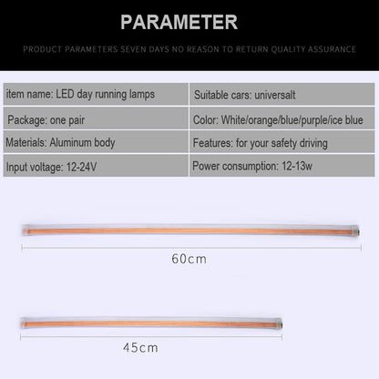Ultra-Thin Car LED Running Light Soft Tube Strip