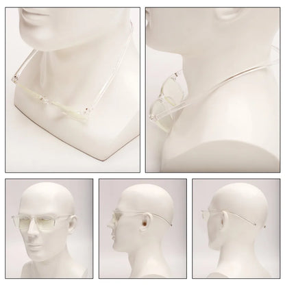 JM Vintage Blue Light Glasses - Stylish Square Design
