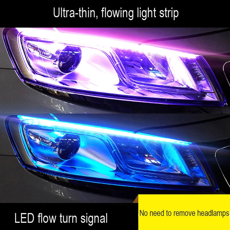 Ultra-Thin Car LED Running Light Soft Tube Strip