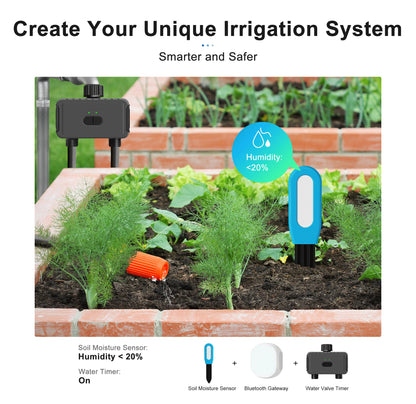 GIRIER Smart Bluetooth Soil Moisture Meter for Smart Gardening
