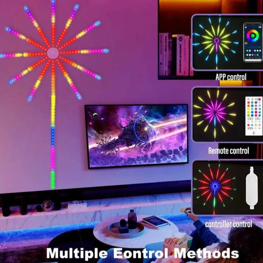 Smart Fireworks LED Strip Light Kit - Remote Control Magic