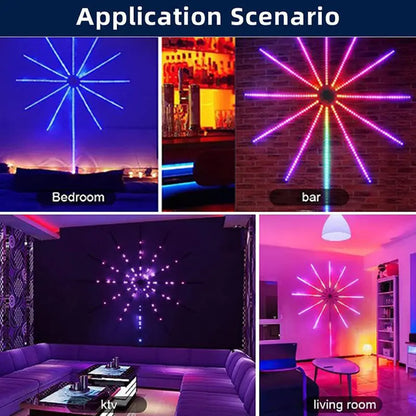 Smart fyrverkeri LED Strip Light Kit - fjernkontrollmagi