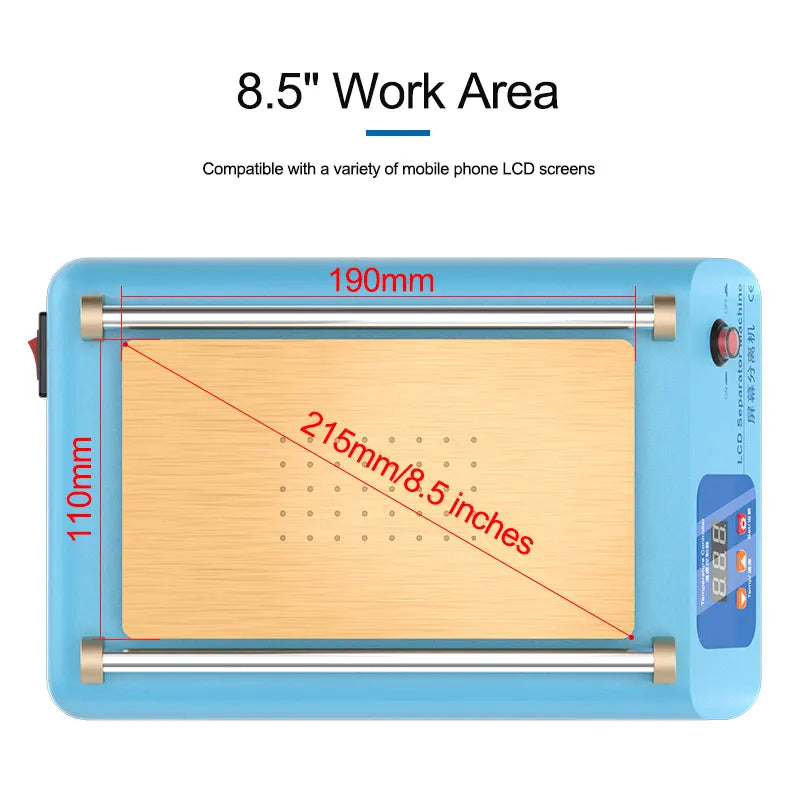 SUNSHINE S-918L LCD-skjermseparator med supersug