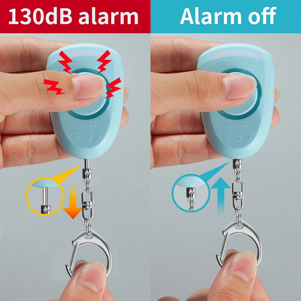 WYMECT Rechargeable Personal Alarm Keychain with Light