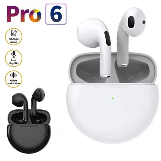 Original Pro6 TWS Bluetooth 5.0 Earbuds With Noise Cancelling