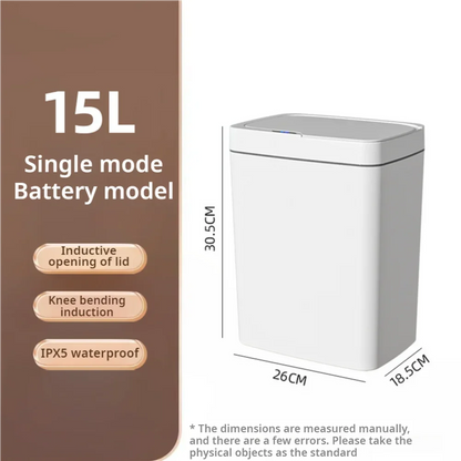 Smart Bathroom Trash Can with Automatic Bagging