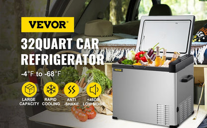 VEVOR Mini bilkjøleskap - bærbar fryser, 30-50 liter
