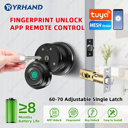 YRHAND Bluetooth Smart Lock - Easy Install Biometric Access