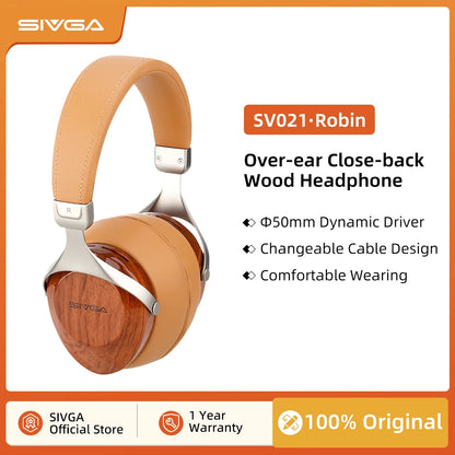 SIVGA SV021/Robin Wood Headphone with 50mm Driver