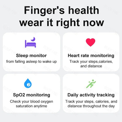 RUOFINE Smart Ring R08 - Bluetooth Blood Pressure Tracker