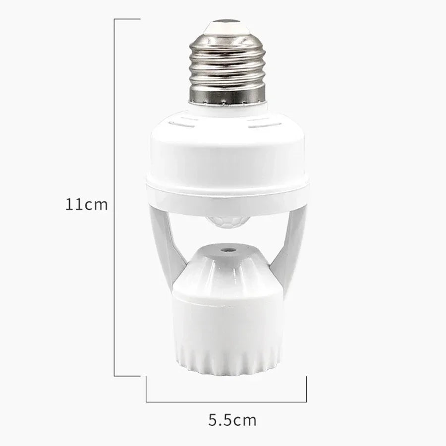 Smart LED Bulb Switch with 360° PIR Motion Detection