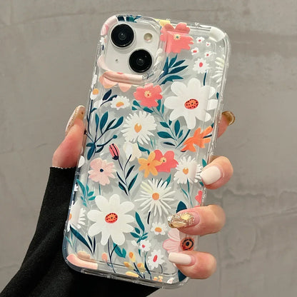 Trendy Floral TPU Phone Case - Shockproof & Stylish Design