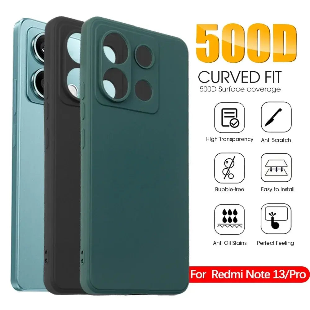 Custodia in silicone liquido per Xiaomi Redmi Note 13 Pro 5G