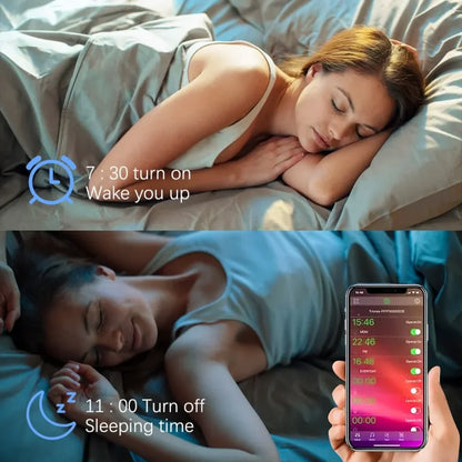 Tuya Smart LED-pære E27 - RGB Bluetooth-lys som kan dimmes