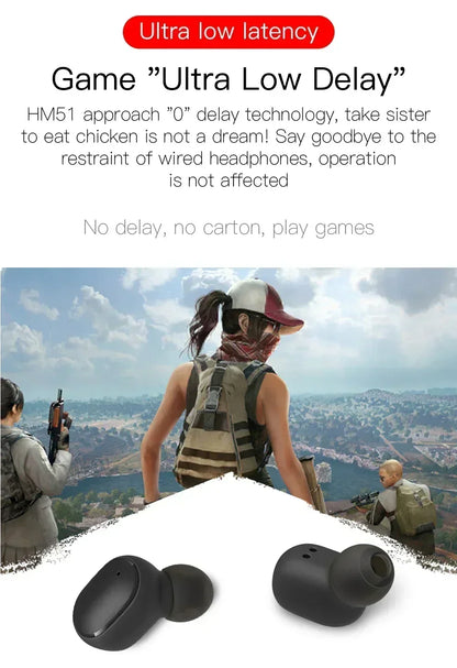 DAMORE TWS E6S Wireless Bluetooth Earphones with Noise Canceling
