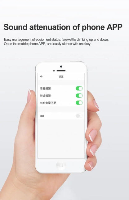 Haozee Smart Zigbee/WiFi Smoke Detector with APP Alerts (Détecteur de fumée intelligent Zigbee/WiFi avec alertes APP)