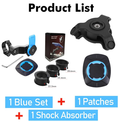 Shunmaii Universal Motorcycle Phone Holder - 360° Rotatable Mount