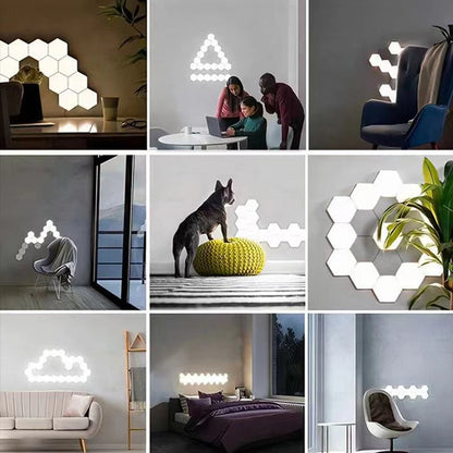 Smart RGB Hexagonal Lamp with Remote Control