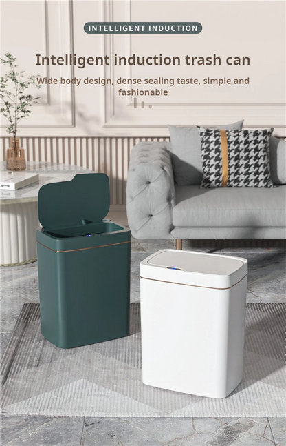 Smart Bathroom Trash Can with Automatic Bagging