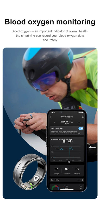 Smart ring aktivitetsmåler - vanntett og multi-sport helse