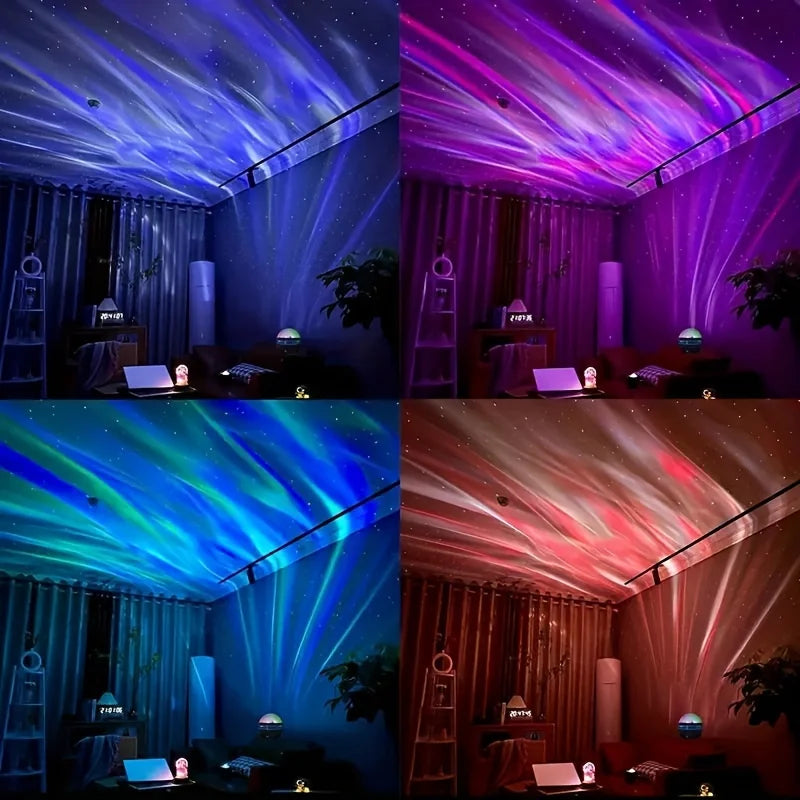 Sternengalaxie-Projektorleuchte mit RGB-Fernbedienung