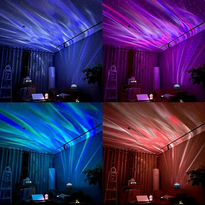 Sternengalaxie-Projektorleuchte mit RGB-Fernbedienung