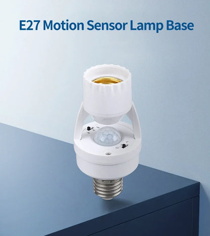 Smart LED Bulb Switch with 360° PIR Motion Detection