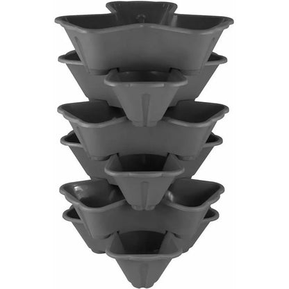 Stackable Vertical Planter Set for Easy Herb Gardening