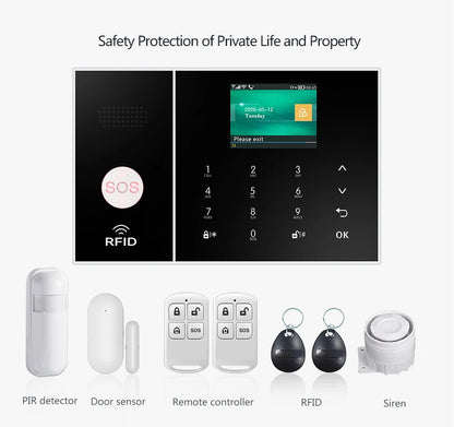 PGST Home Security Alarm System with WiFi & Motion Sensor